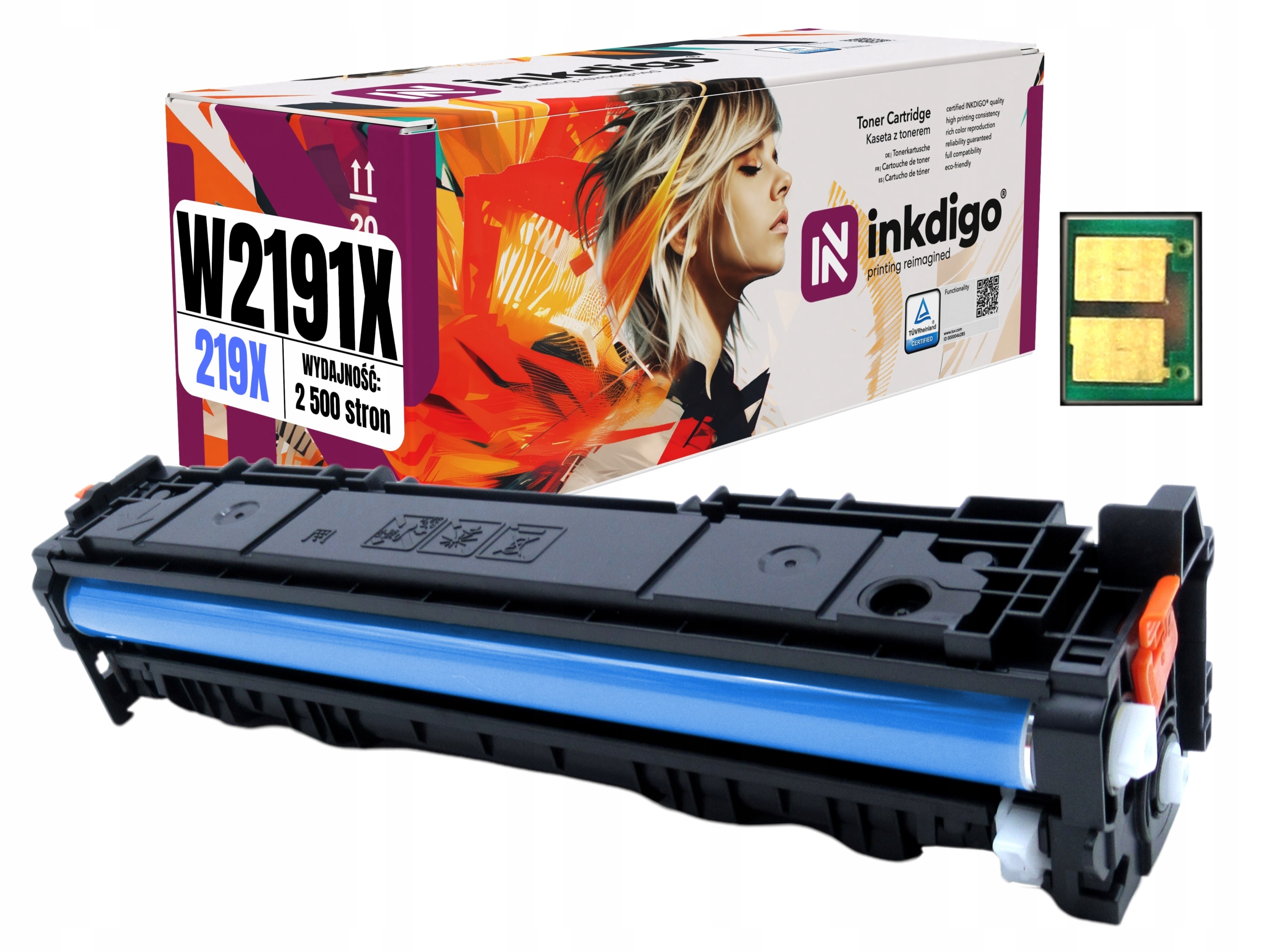 Toner W2191X Chip Do Hp Color LaserJet Pro 3202dn 3302fdn 3302sdw 3202dw