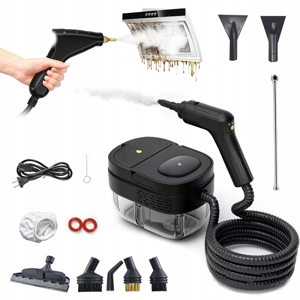 Parný Čistič 2500 W 3 Bar 1600 ML Prenosný Do Kúpeľne, Kuchyne, Auta