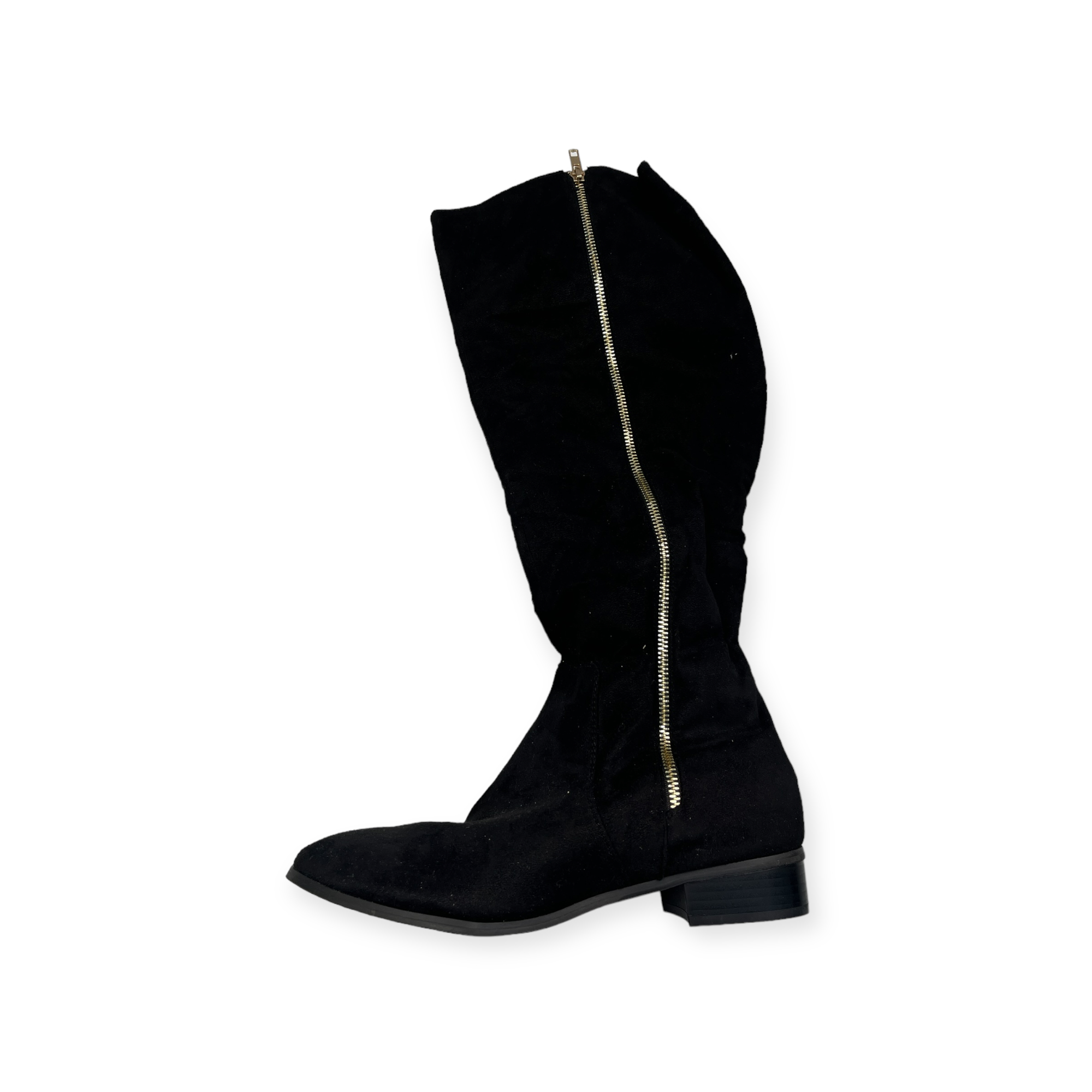 Dámské dlouhé černé kozačky se zipem Asos 40