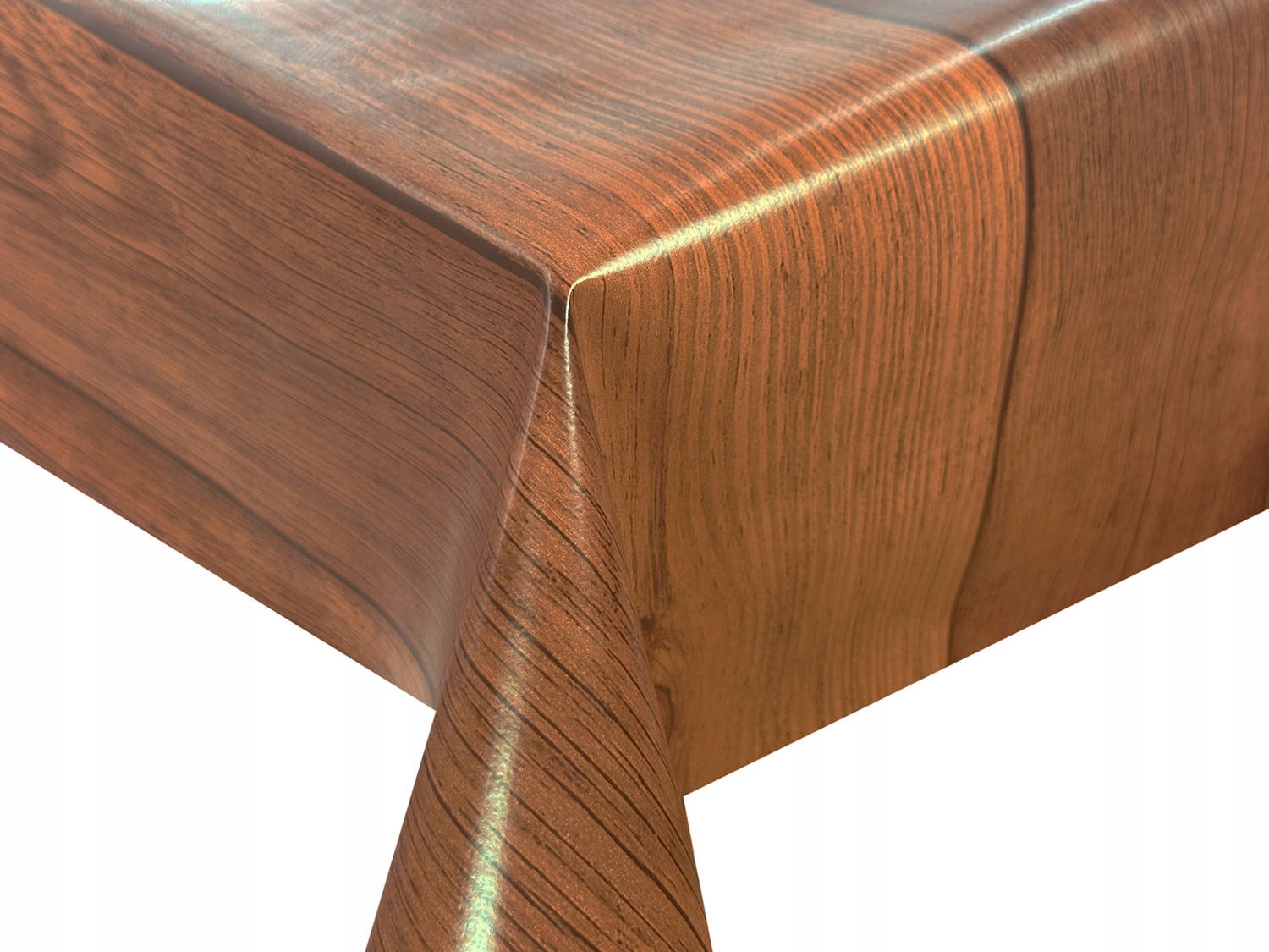 Cerata na Wymiar Obrus Ceratowy Deski Brąz 160x140 cm Typ obrus