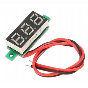 Woltomierz miernik cyfrowy 0-100V LED z zielonym wyświetlaczem 0.28