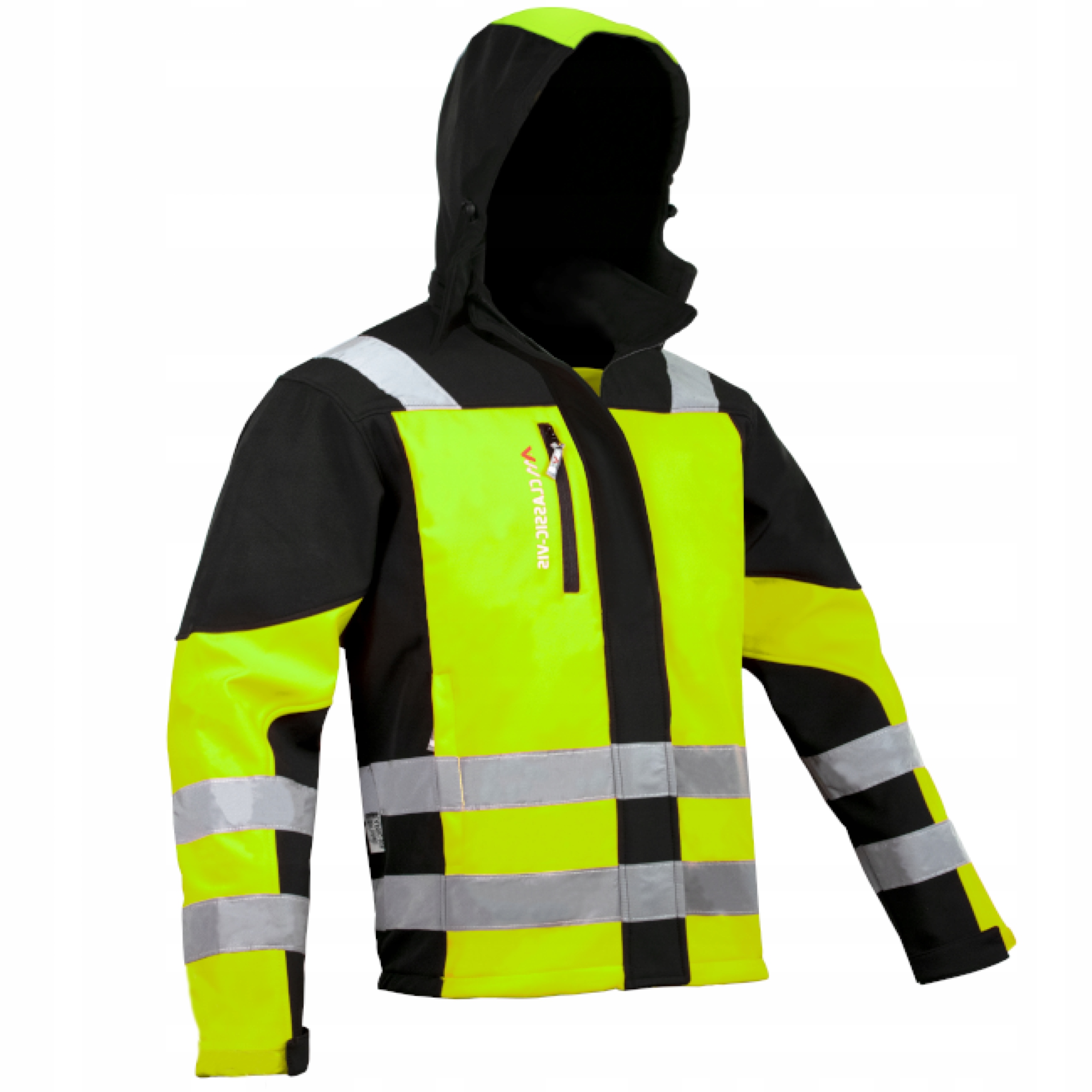 Kurtka robocza Softshell męska WODOODPORNA ODBLASKOWA OSTRZEGAWCZA bhp XL Rozmiar XL