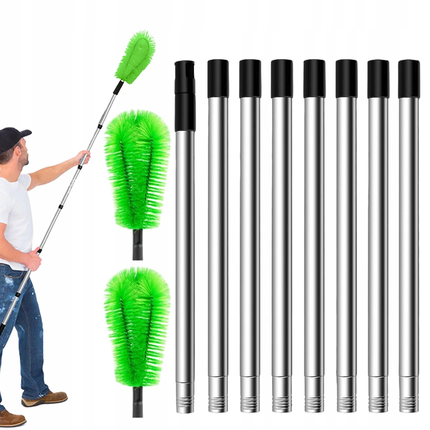 Levně Kartáč Na Čištění Střech A Okapů 310 CM, Spojovací, Ocelový