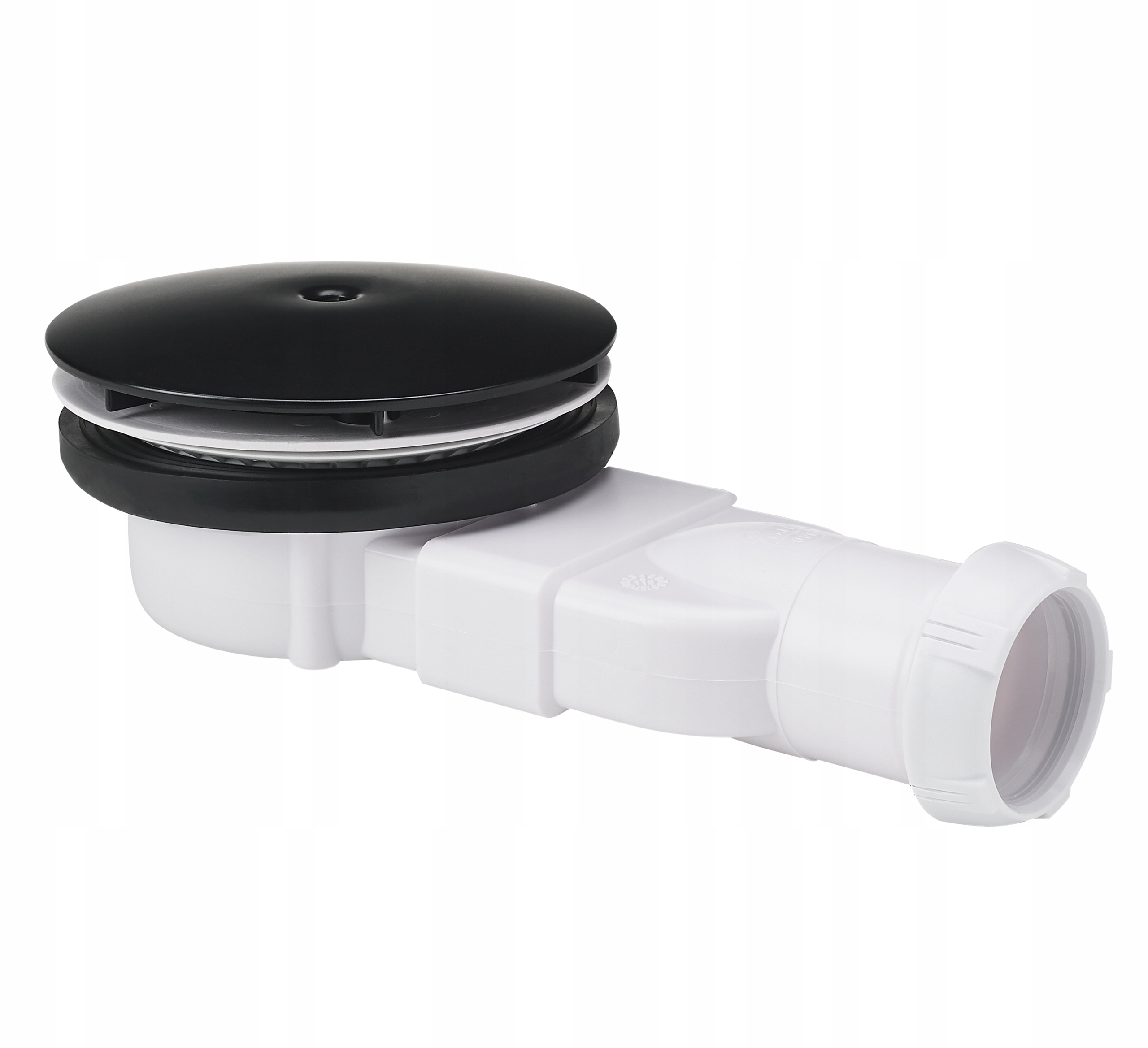 Syfon brodzikowy niski fi 90 mm SLIM BLACK MAT