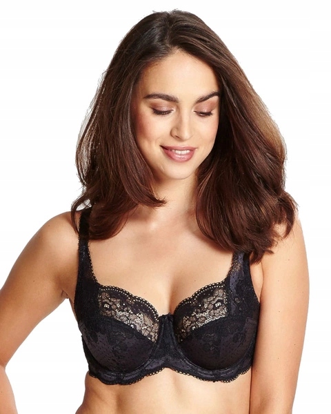 Clara podprsenka full-cup černo-grafitová 65K