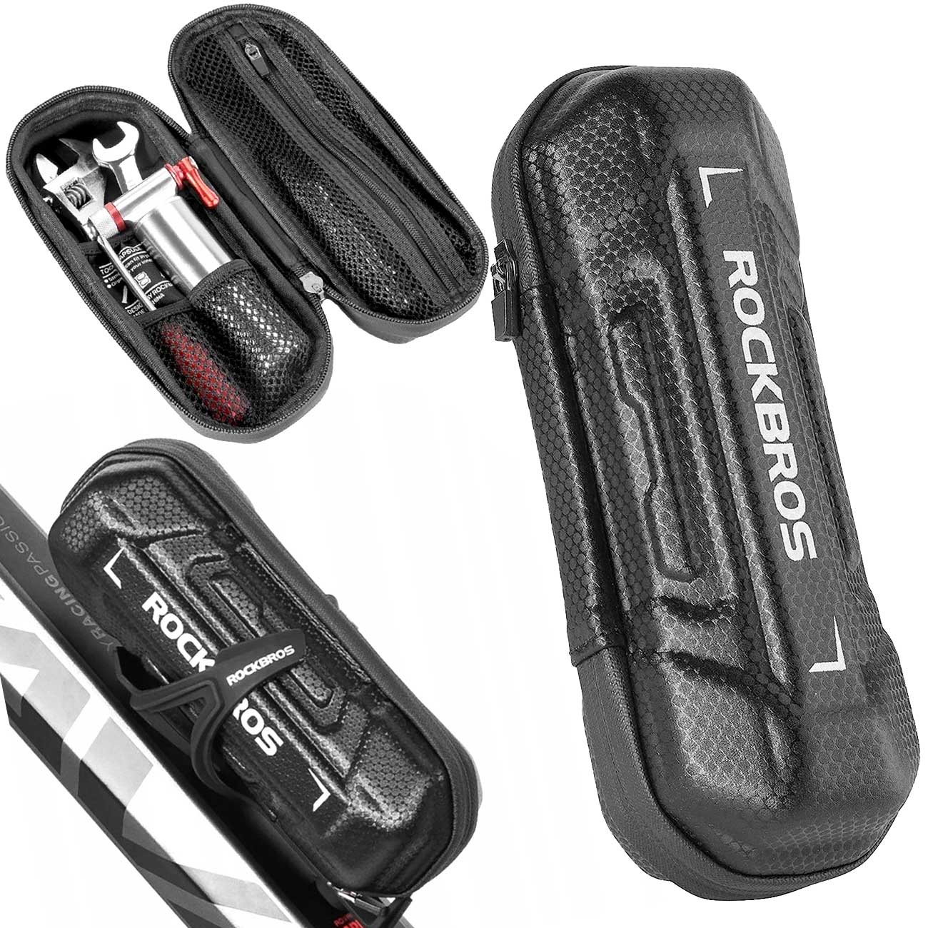 ROCKBROS TORBA ROWEROWA SAKWA DO UCHWYTU NA BIDON 0,65L KUFER ROWEROWY MTB