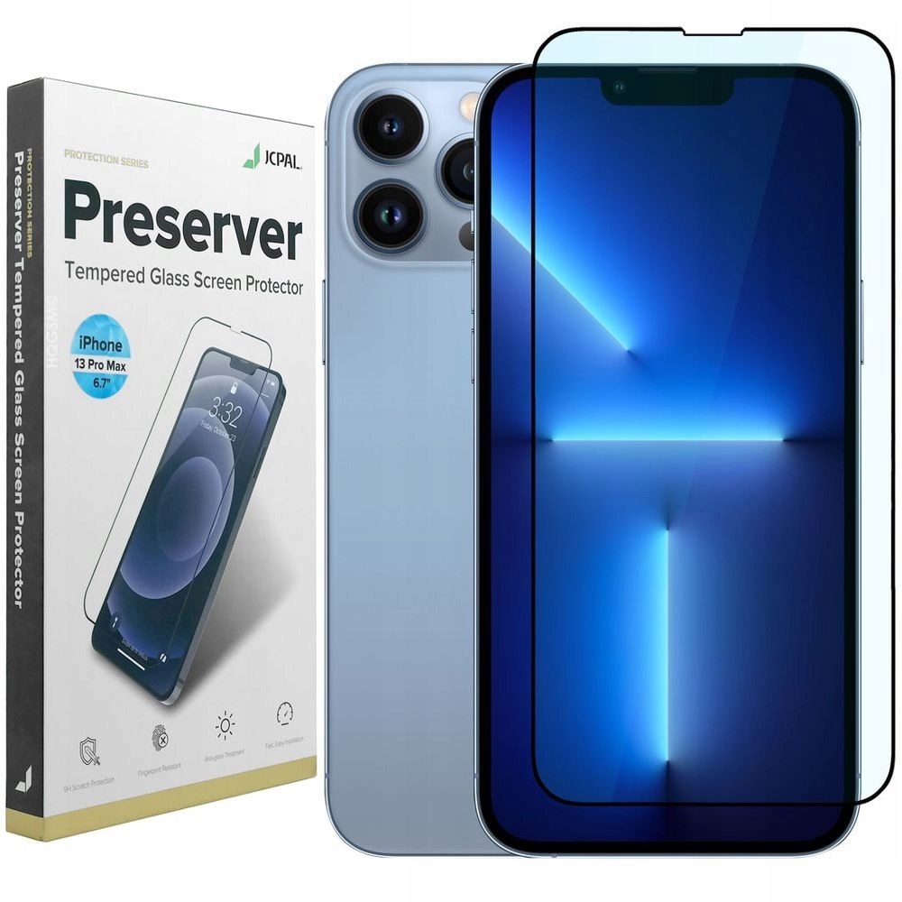 

Szkło do iPhone 13 Pro Max, JCPal Preserver Cały
