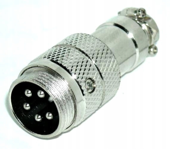 GNIAZDO MIKROFONOWE NA KABEL NC/CB 5PIN 1szt.