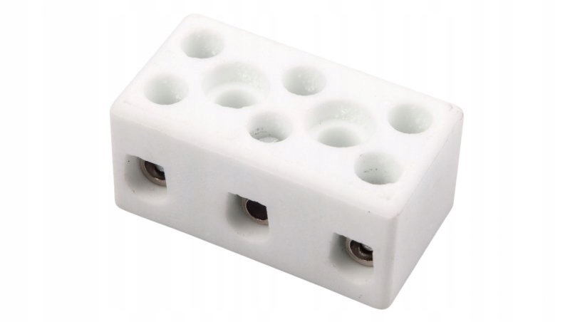 

Złączka gwintowa porcelanowa 4mm2 3-tory biała Cpo