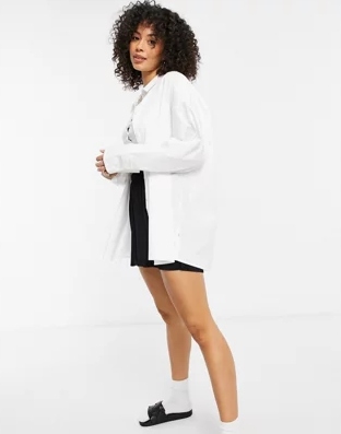 DAMSKA BIAŁA KOSZULA KLASYCZNA GŁADKA TALL 36 1DPL