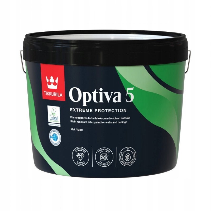 Tikkurila Optiva 5 2,7L Matná Bílá