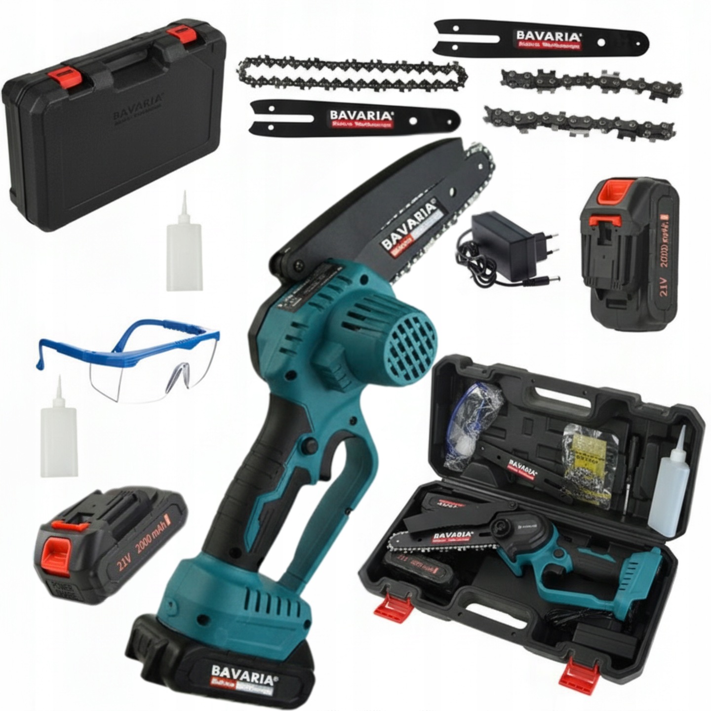 Aku Řetězová Pila Pilka Na Větve Mini Pro Větve 2xAKU