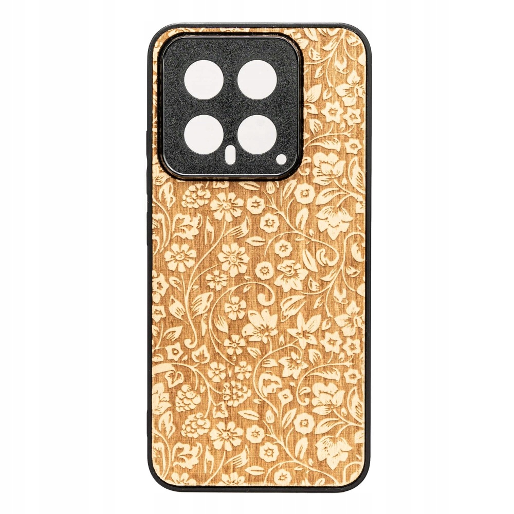 Dřevěné Pouzdro Bewood pro Xiaomi 14 Polní Květiny Aniegre