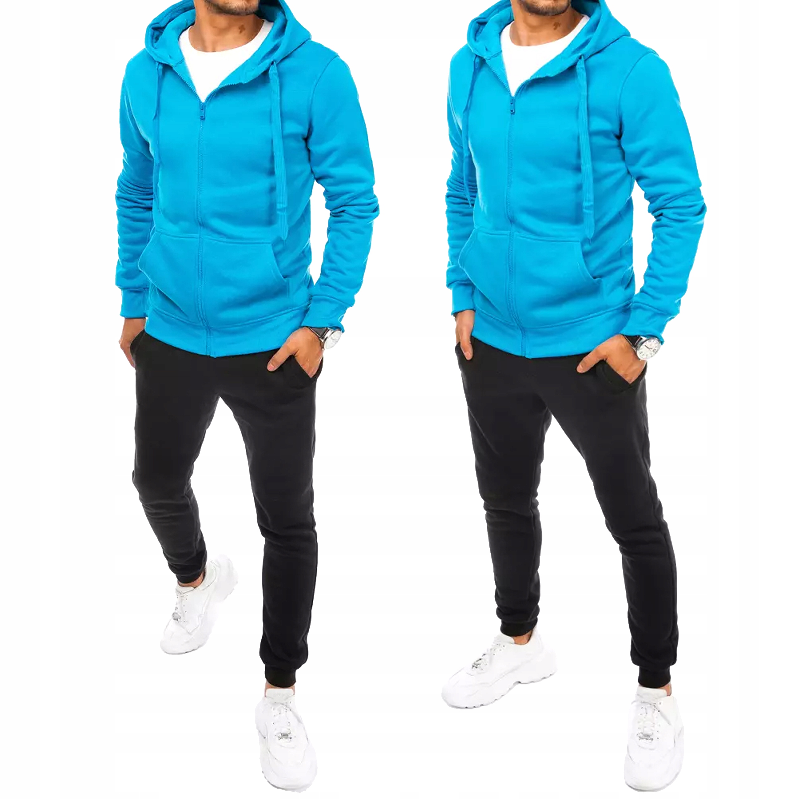 MĘSKI KOMPLET DRESOWY SPODNIE BLUZA roz. L