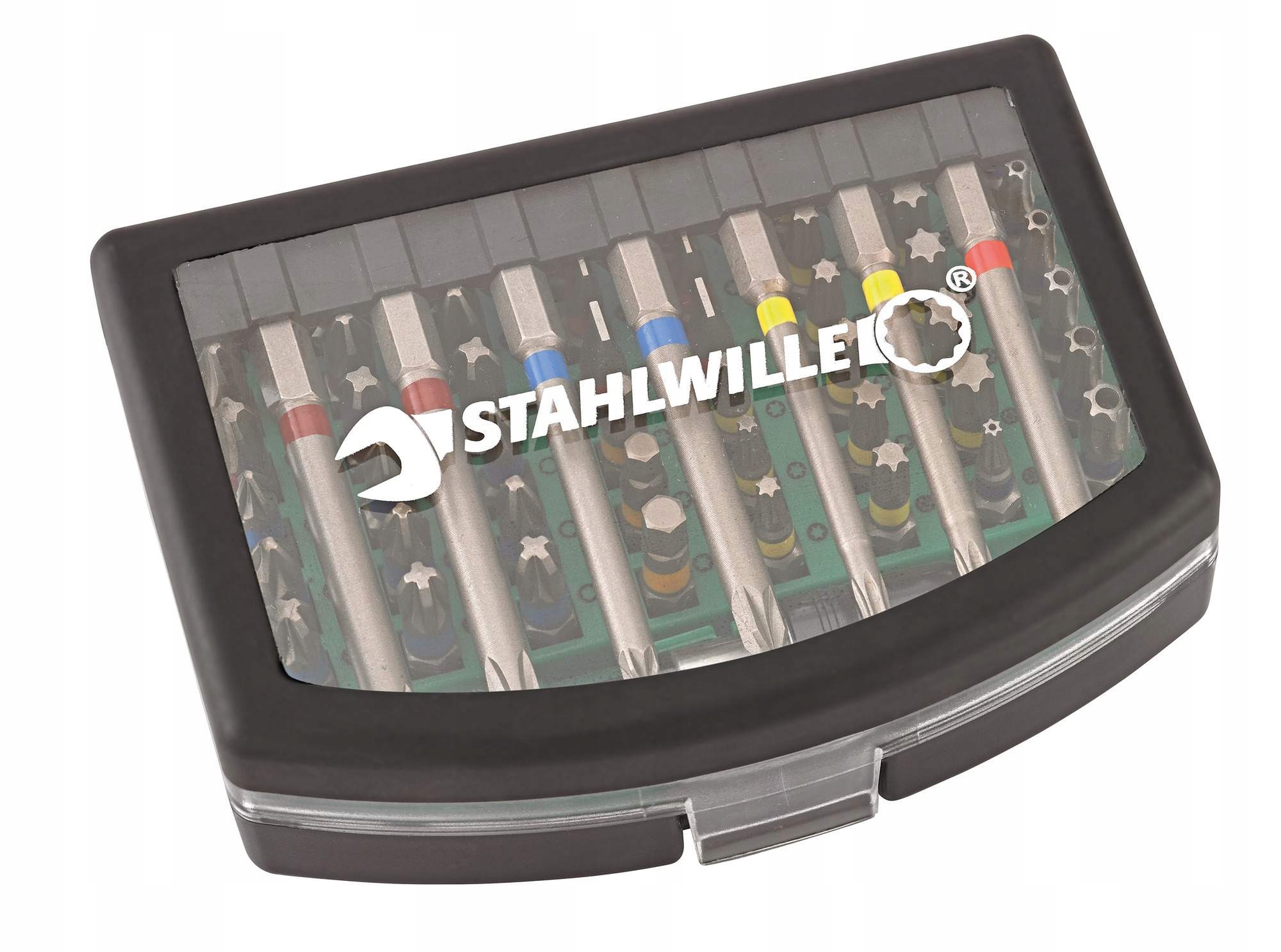Sada plochých bitů Ph, Pz, Torx, Hex s úchytem 1/4" 56 ks Stahlwille