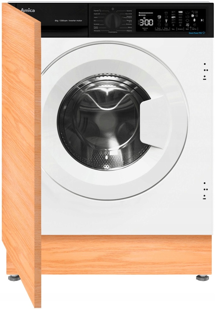 Pralka Amica WABIC812ALiSTO 8kg 1200obr SteamPower Add+
