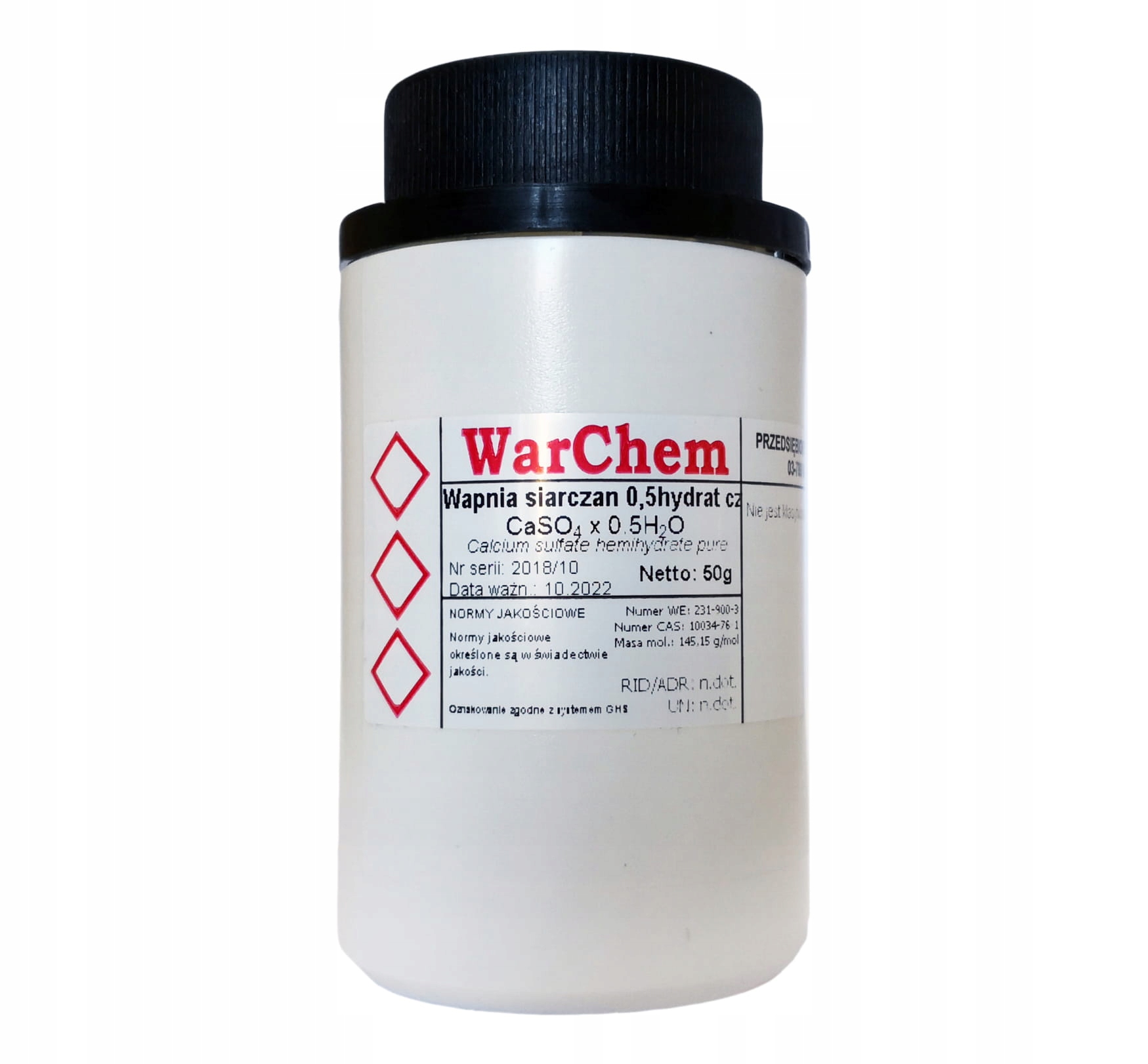 

Siarczan Wapnia 0,5hydrat czysty 50g