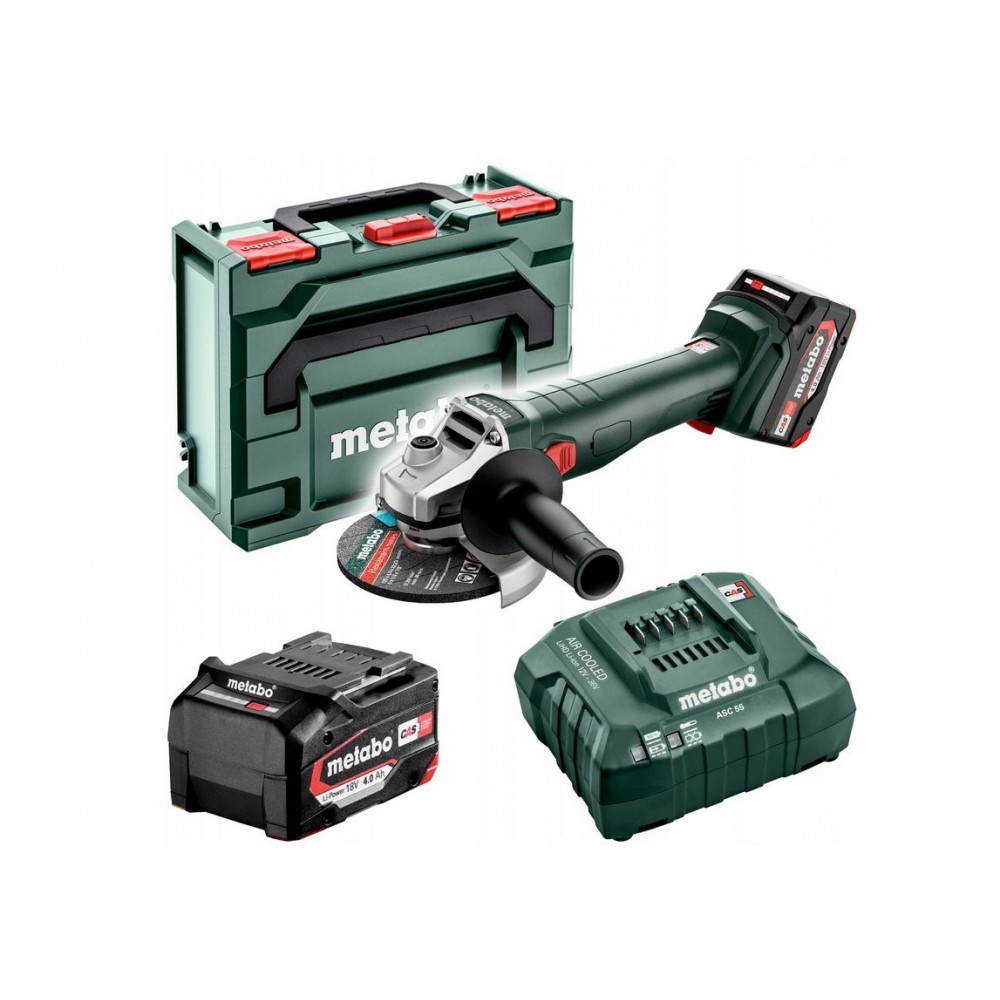 Szlifierka kątowa Metabo W 18 Lt Bl 11-125 18V 2x4Ah
