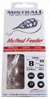 Haczyki Z Przyponem Z Gumką 12 18mm/10cm Przypony Do Method Feeder Mistrall