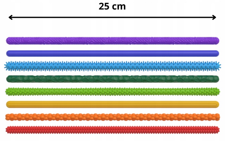 ÉRZÉKSZERVI STRESSZOLDÓ PÁLCIKÁK 8db RELAX AUTIZMUS ADHD SI FIDGET STICKS Gyermek életkora 7+ év