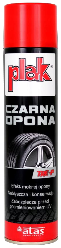 Atas Plak Czarna Opona Czernidło Do Opon I Elementów Gumowych 400 ML