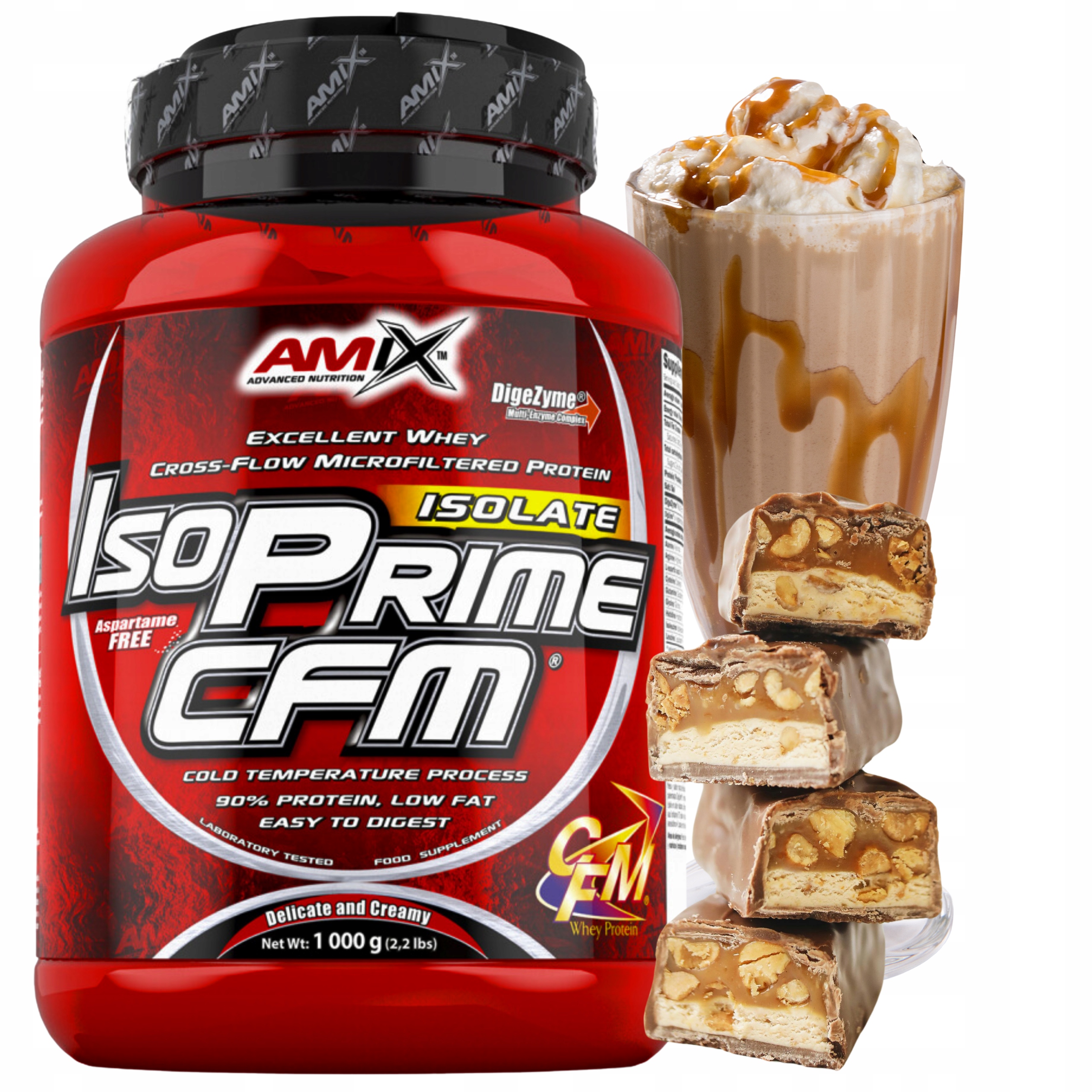 Protein bez cukru Whey Protein Isolate Amix Isoprime Cfm Bílkovina Izolát Wpi