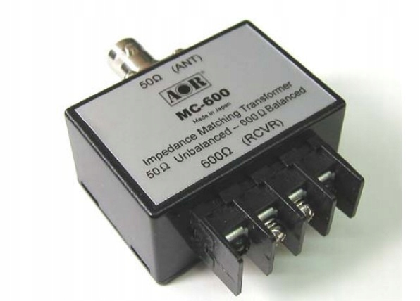 Aor MC-600 transformator impedancji 50:600 Ohm do odbiorników radiowych