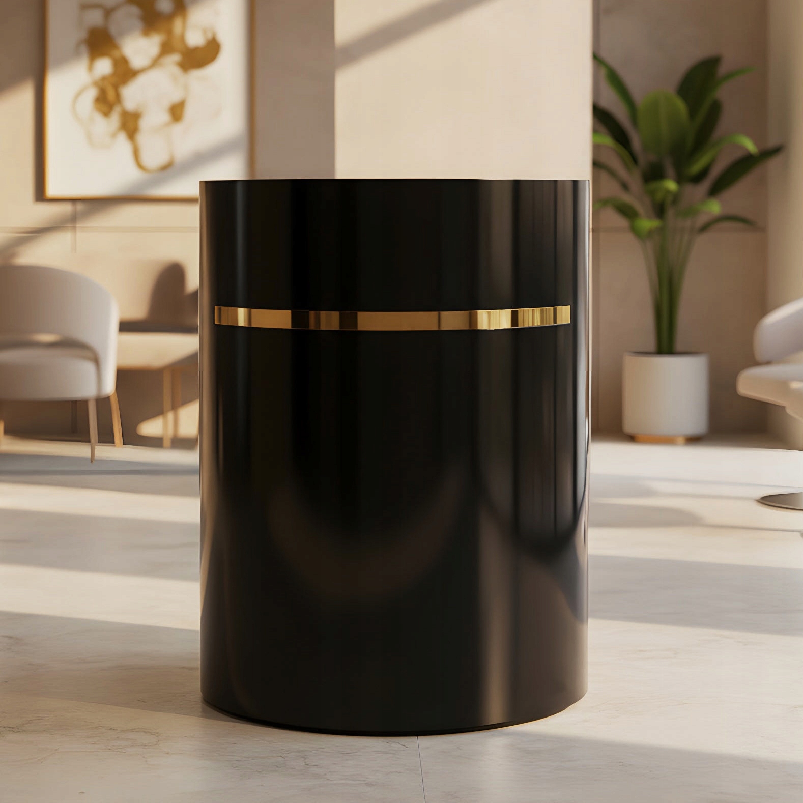 Kadeřnická recepce lakovaná Elia 80 cm kosmetická do Spa salonu