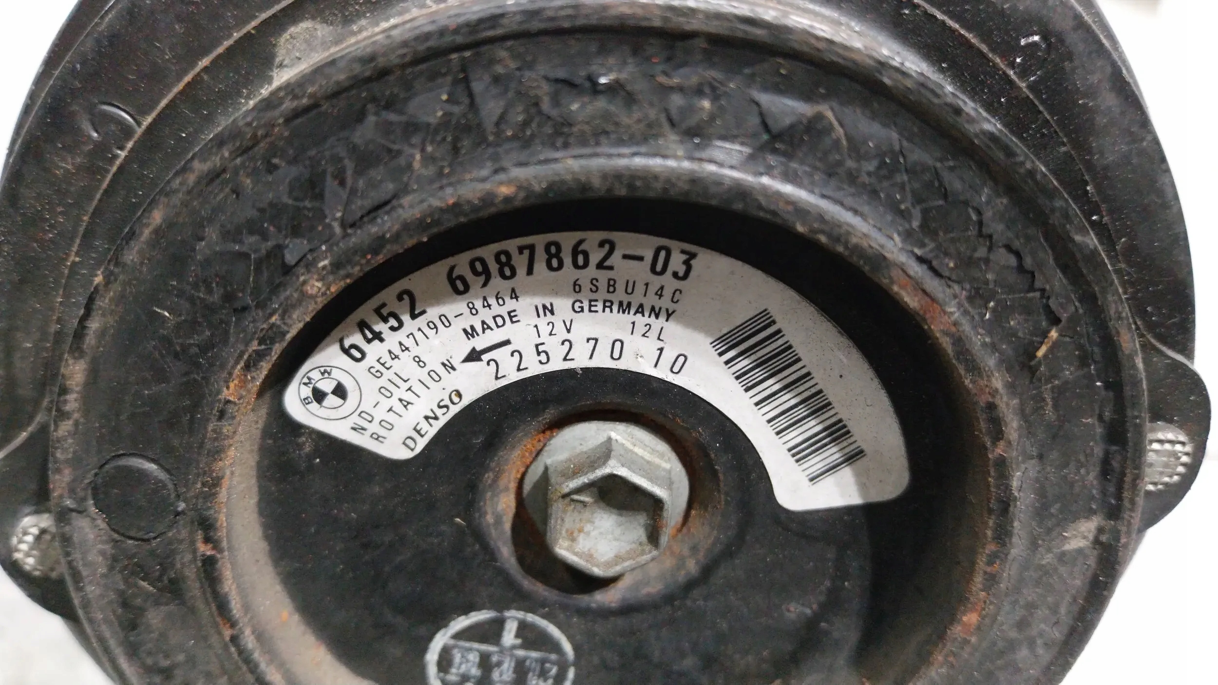compressor of the air conditioning 447260-1852 BMW E90 E91 E92 E93 E87 E84 2.0D N47