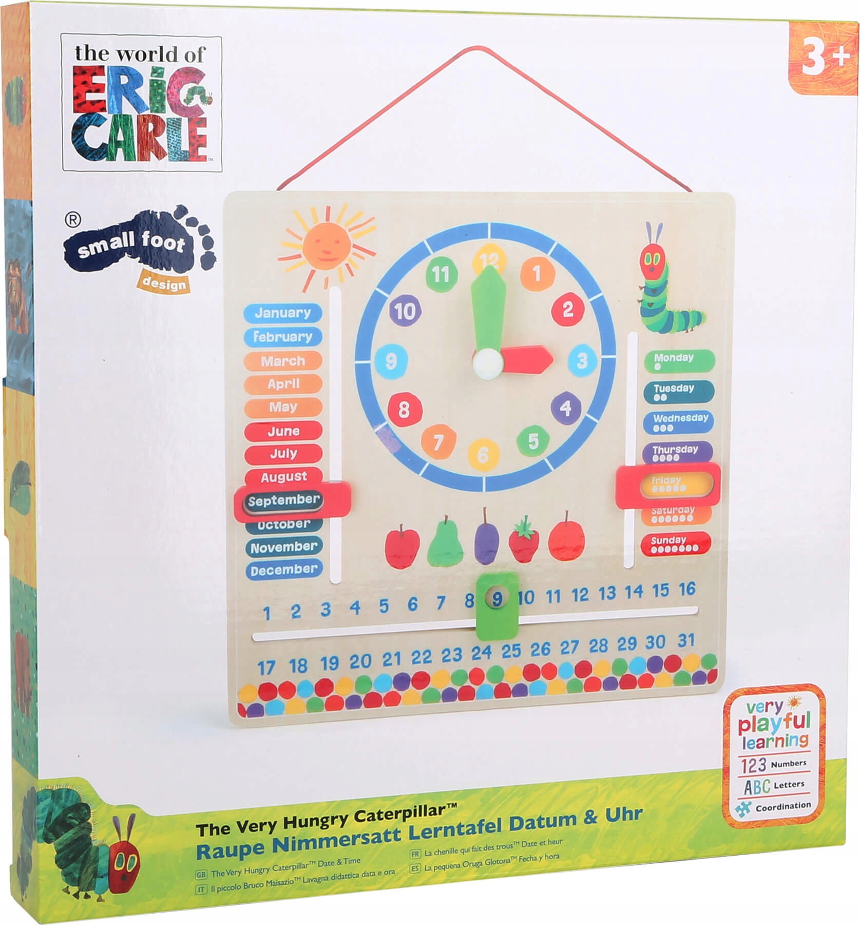 

Tablica Edukacyjna Czas, Dni I Miesiące Zegar