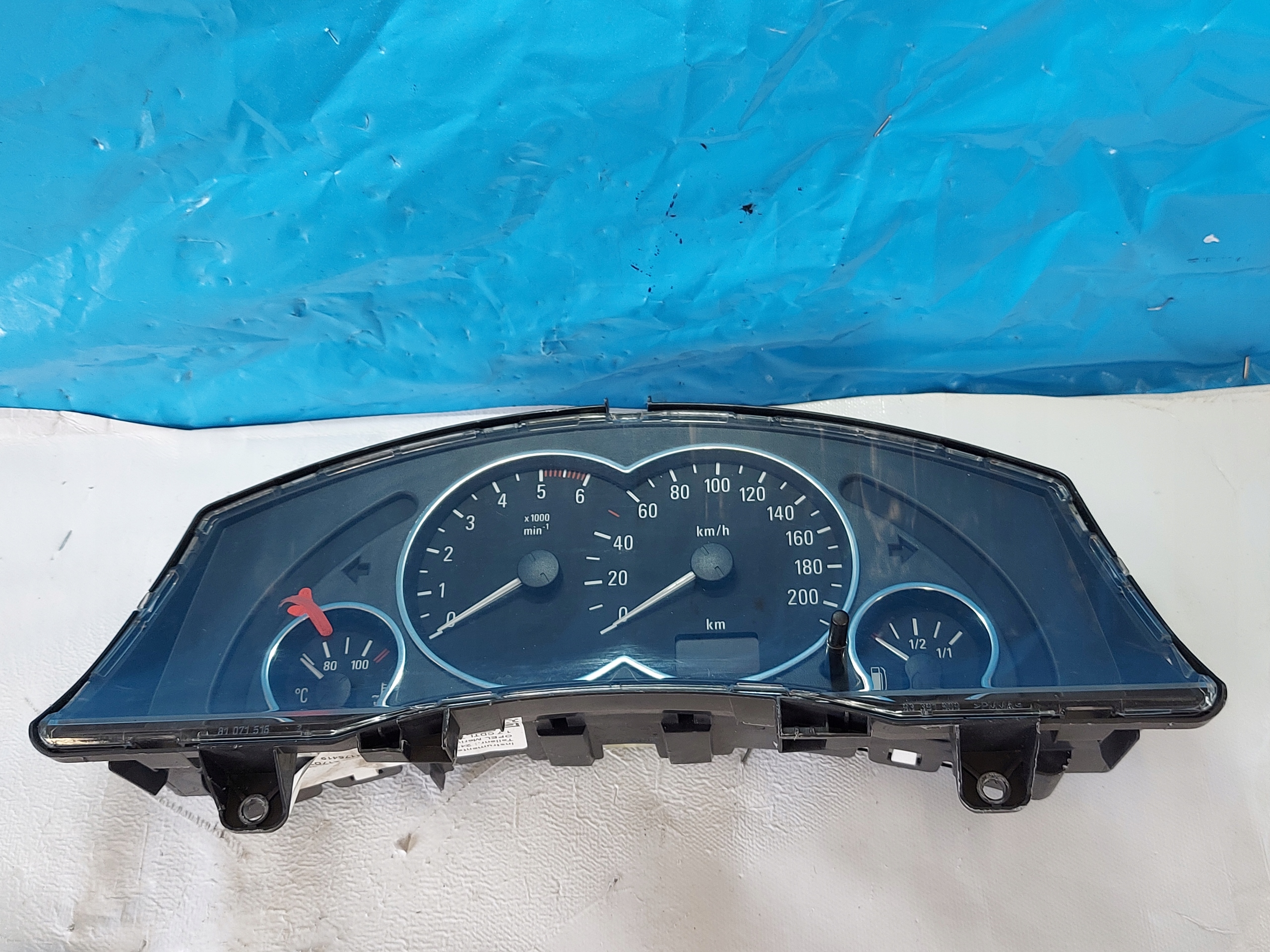 dials clock MERIVA A 1.7 CDTI 13173381XT