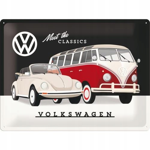 

Metalowy Plakat Blacha 3D 30x40cm Vw Volkswagen