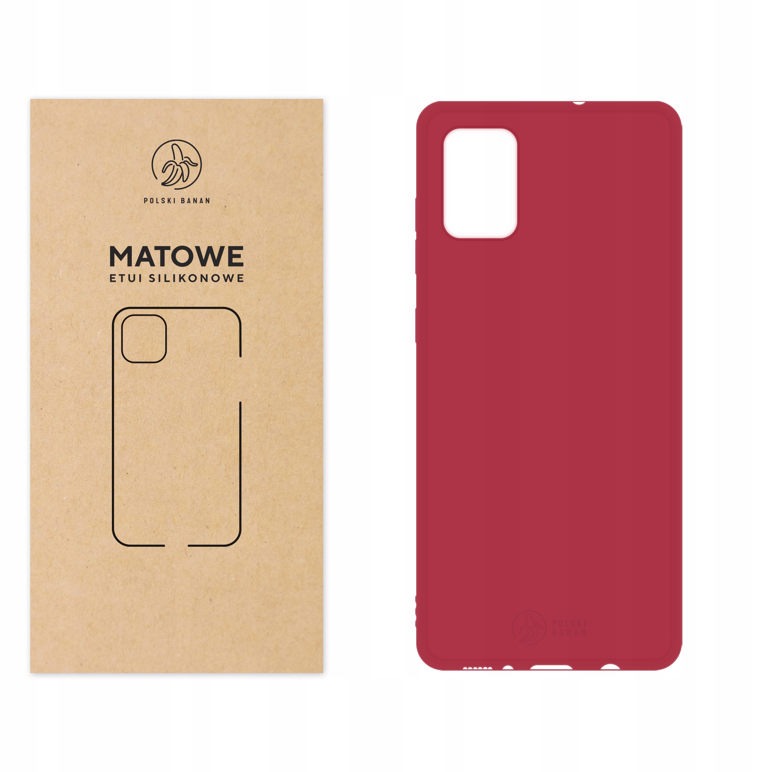

Etui Matowe do Samsung A71 wiśniowe