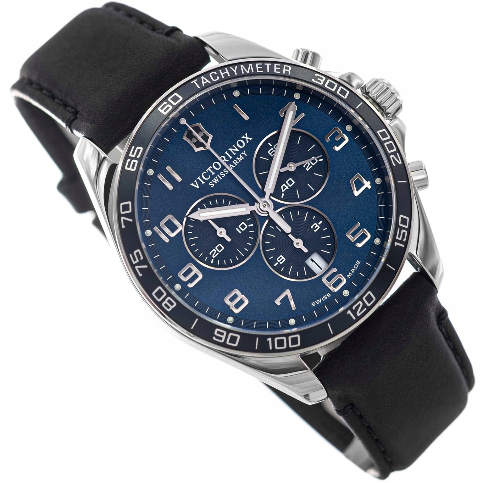 Pánské Hodinky Victorinox 241929 Fieldforce Classic Chrono Černé Na Řemínku