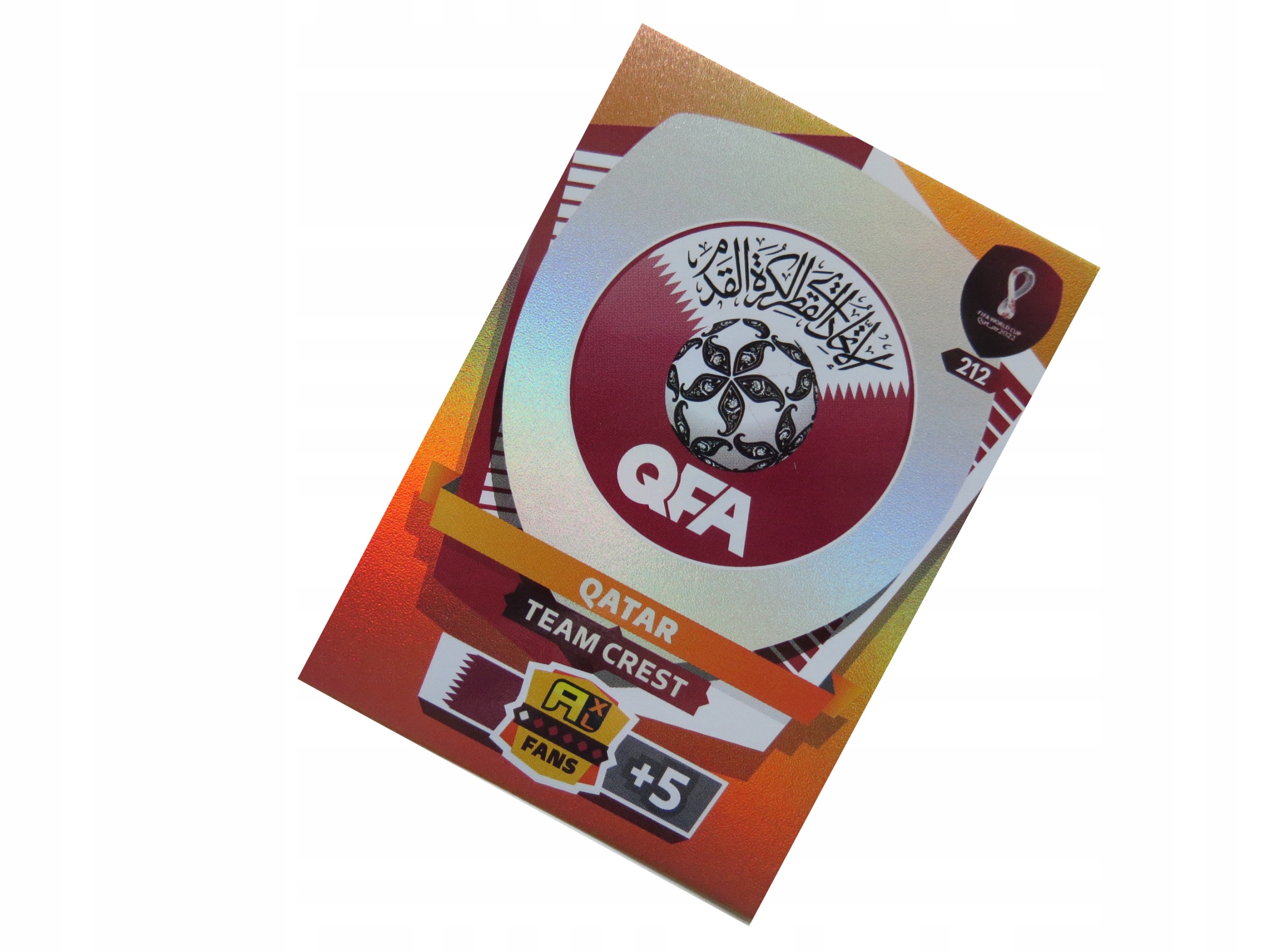World Cup Qatar 2022 Karty Piłkarskie Team Crest Logo Katar 212