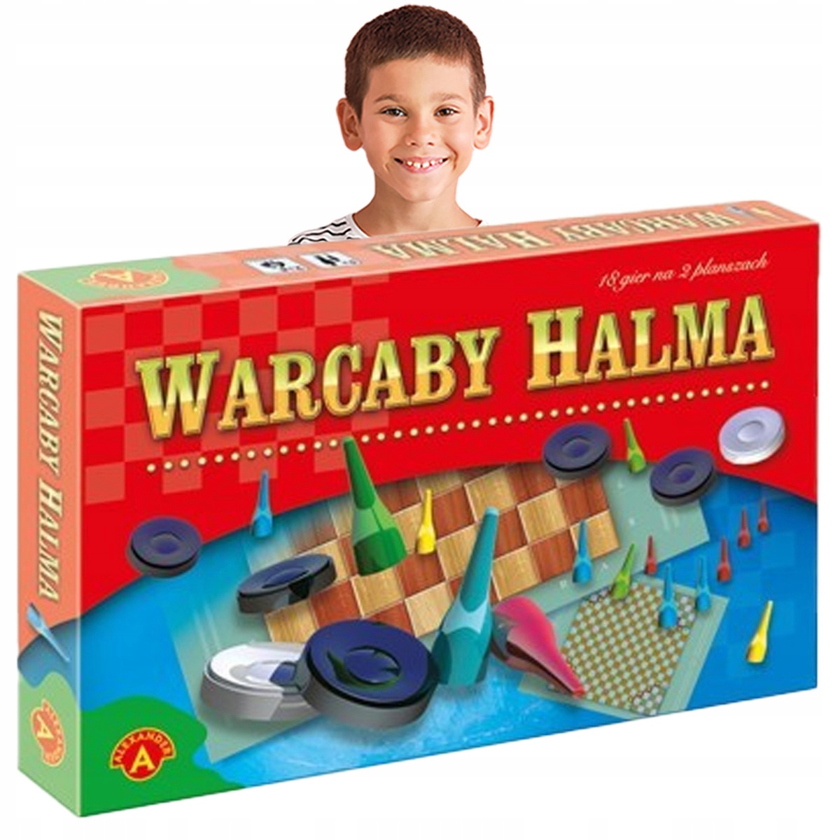 Logiczna Gra Halma Warcaby dla Dzieci ZESTAW Tanio Producent inny