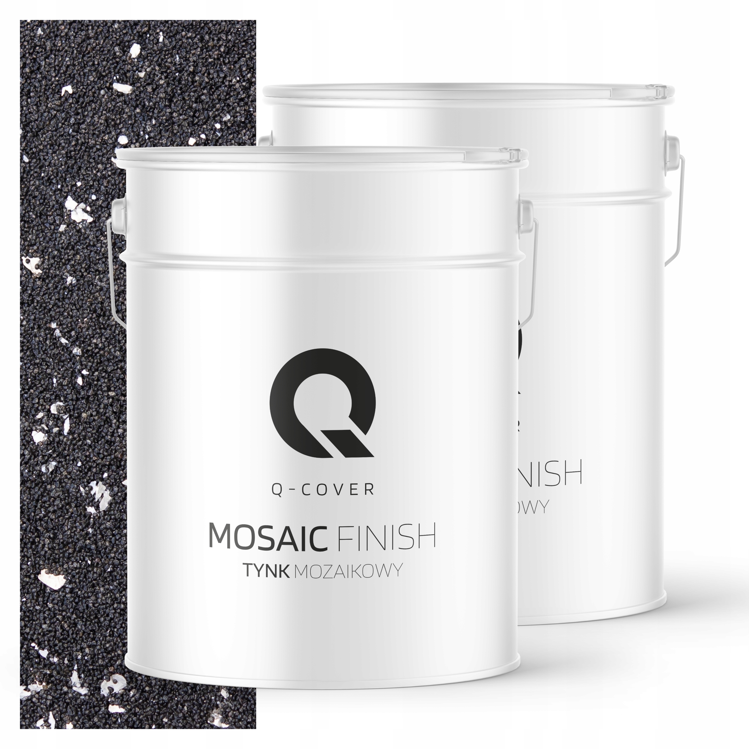 Mozaiková Omítka Mozaika 25 Kg Černá Se Stříbrnou Slídou M52 Ozdobná Prémiová Slída