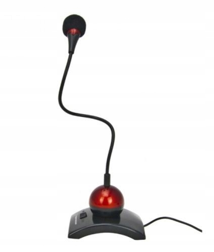 Czuły Mikrofon Stojący Biurowy Wejście 1x JACK Do Komputera Laptopa Kod producenta EH130