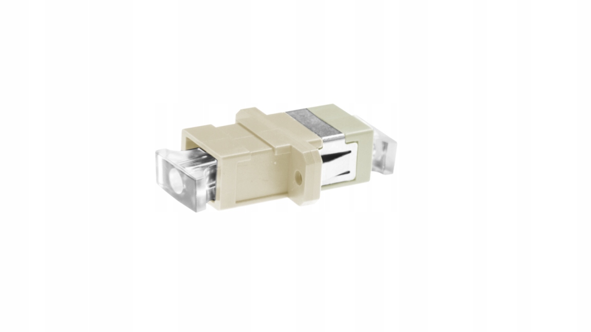 ADAPTER FO MM 50/125 OM2 SC/PC SIMPLEX BEŻOWY