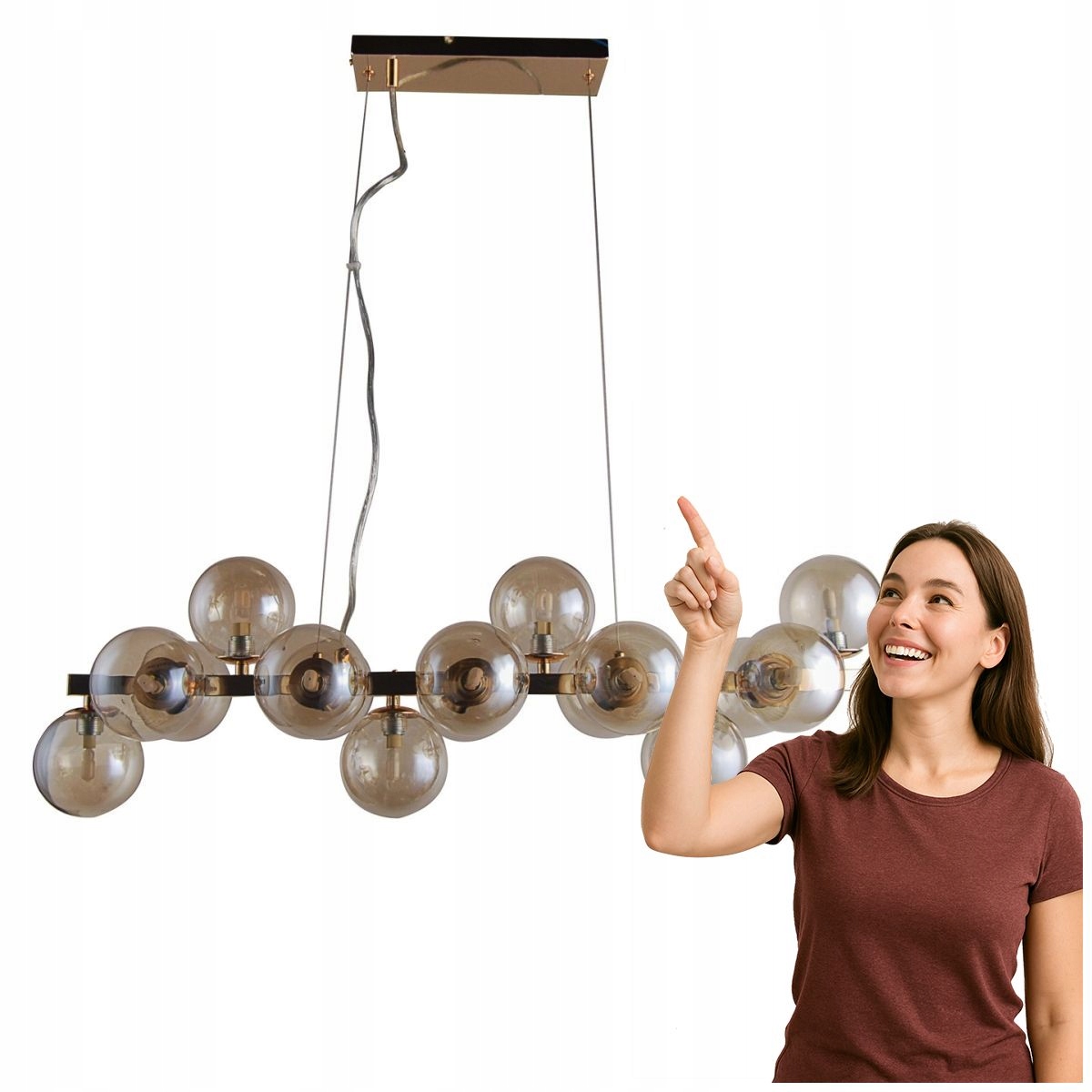 Závesná lampa Marbelio PND-6161-16 Go+co Italux