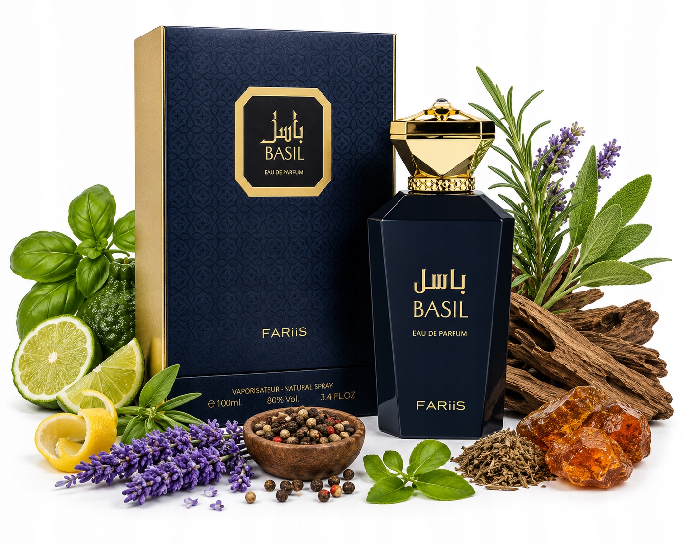 Oryginalne Perfumy Arabskie Fariis Basil Edp+gratis!