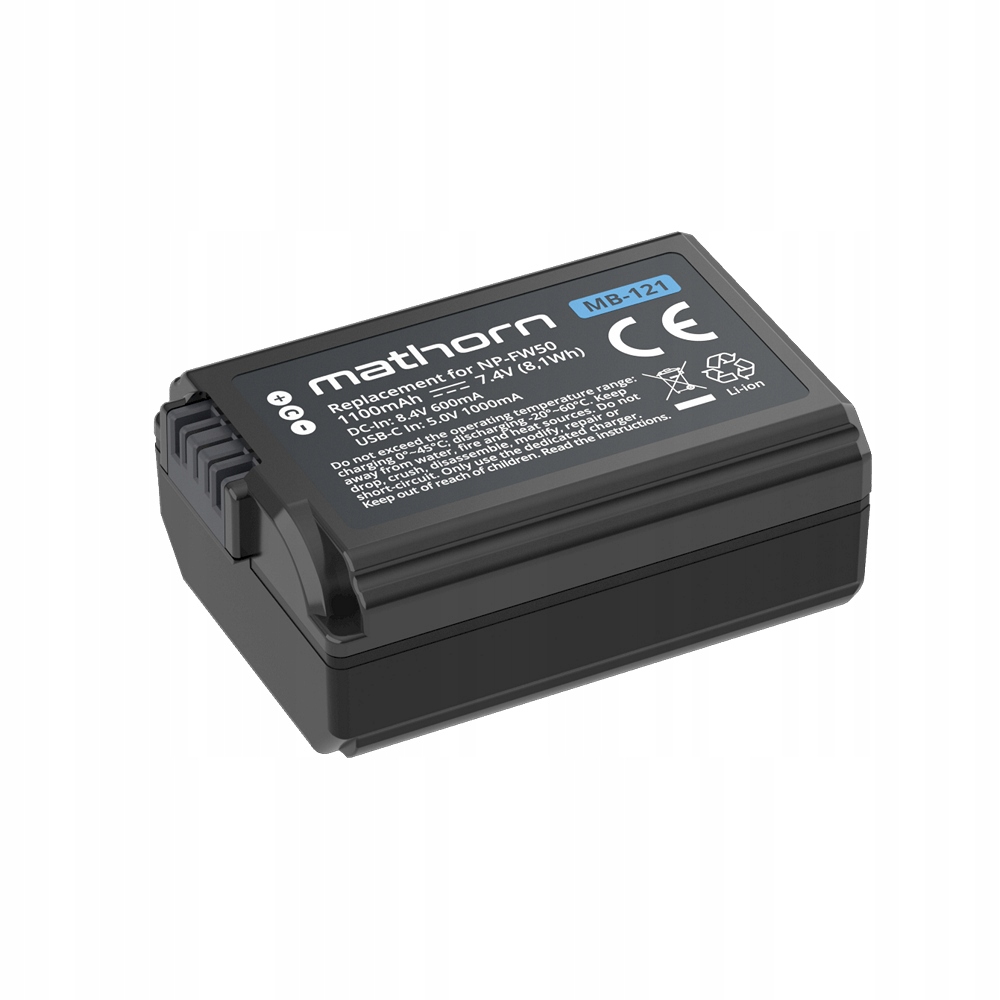 Akumulator Mathorn do Sony NP-FW50 1100mAh USB-C Stan opakowania oryginalne