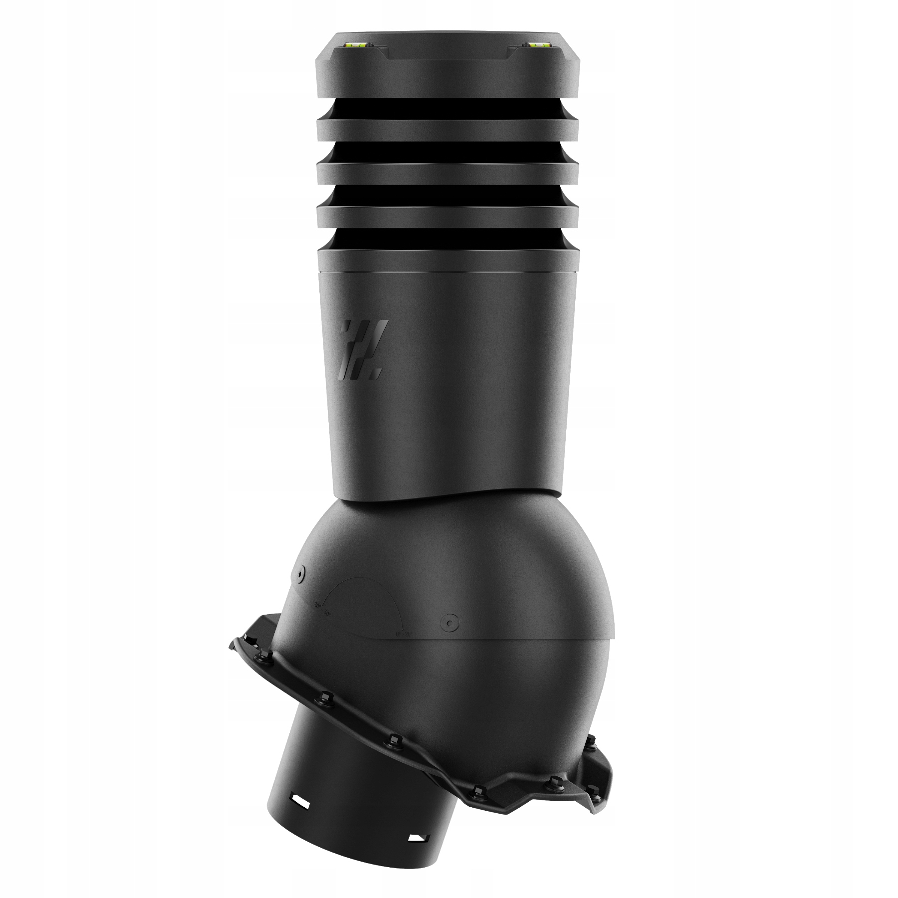 Větrací komín Ecoline fi150 Trapez T14 Černý 9005