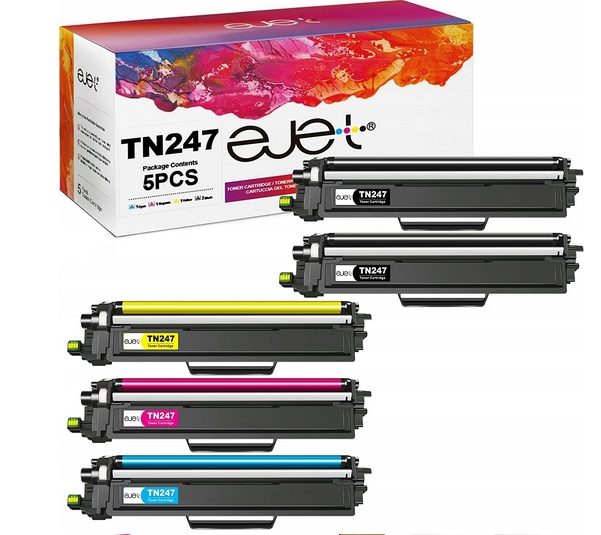 Zestaw pięciu tonerów Ejet TN247 TONER Brother