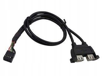 

Gniazdo Usb A podwójne do obudowy z gniazdem 2x5