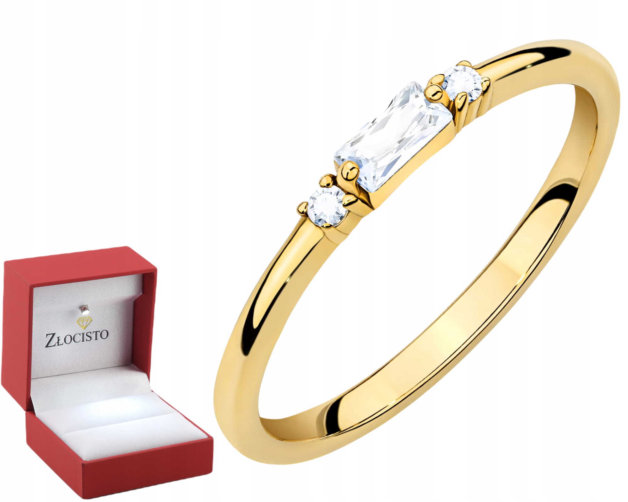 Zareczynowy Pierscionek Z Diamentami Top Zloto 585 Grawer