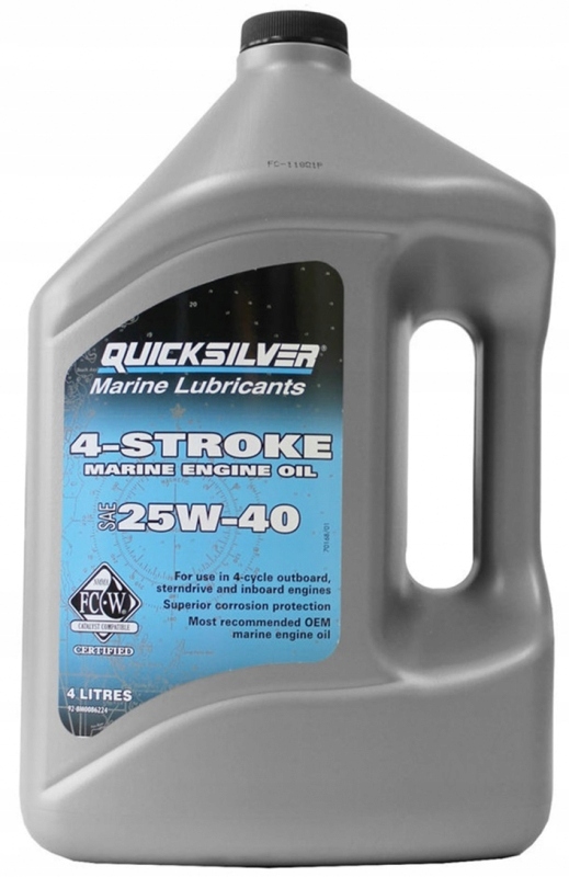 OLEJ QUICKSILVER 4 STROKE 25W 40 ENGINE OIL 4L