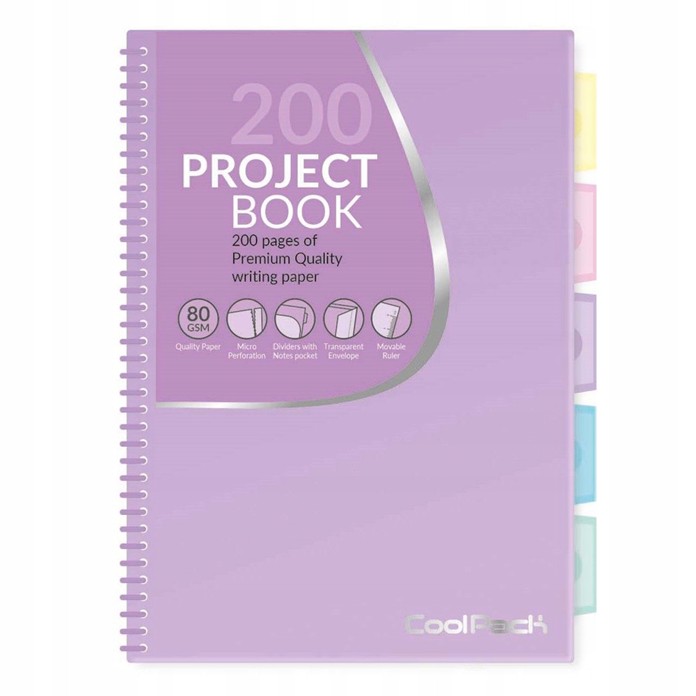 

Kołozeszyt kołobrulion B5 200 str pastel coolpack