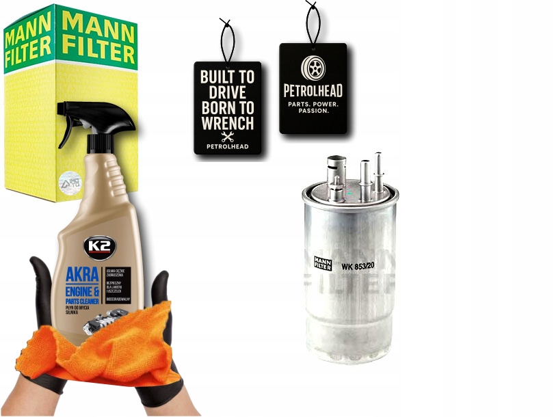 Palivový Filtr Fiat 1,3JTD Grande Mann-filter #Petrolhead Pro+ Kit12