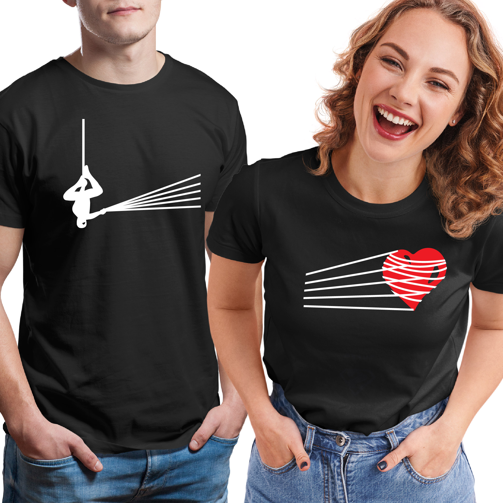 

Super Prezent Na Walentynki Zestaw Koszulek Para